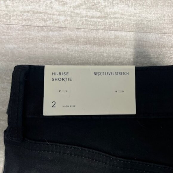 NWT $44 American Eagle Black Hi-Rise Shortie Shorts Size 2 Next Level Stretch - Picture 6 of 7